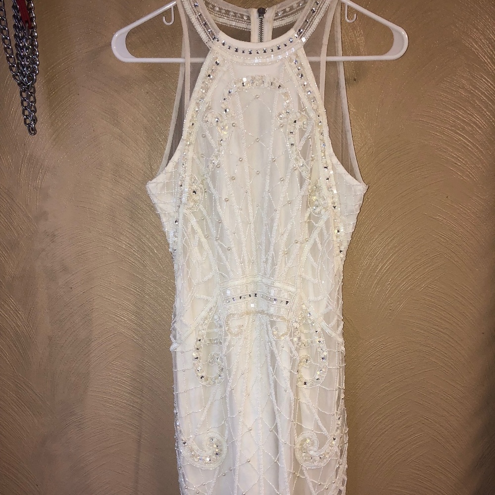 WHITE ENGAGEMENT DRESS
